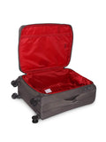 DKNY Quilted Soft Soft Medium Pewter Luggage Trolley