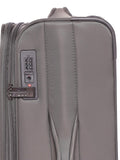 DKNY Quilted Soft Soft Medium Pewter Luggage Trolley
