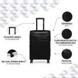 DKNY TRADEMARK Range Black Color Soft Luggage