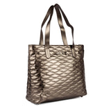 DKNY Quilted Soft Range Pewter Color Soft One Size Business Bag