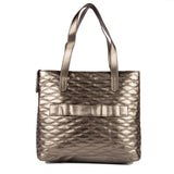 DKNY Quilted Soft Range Pewter Color Soft One Size Business Bag