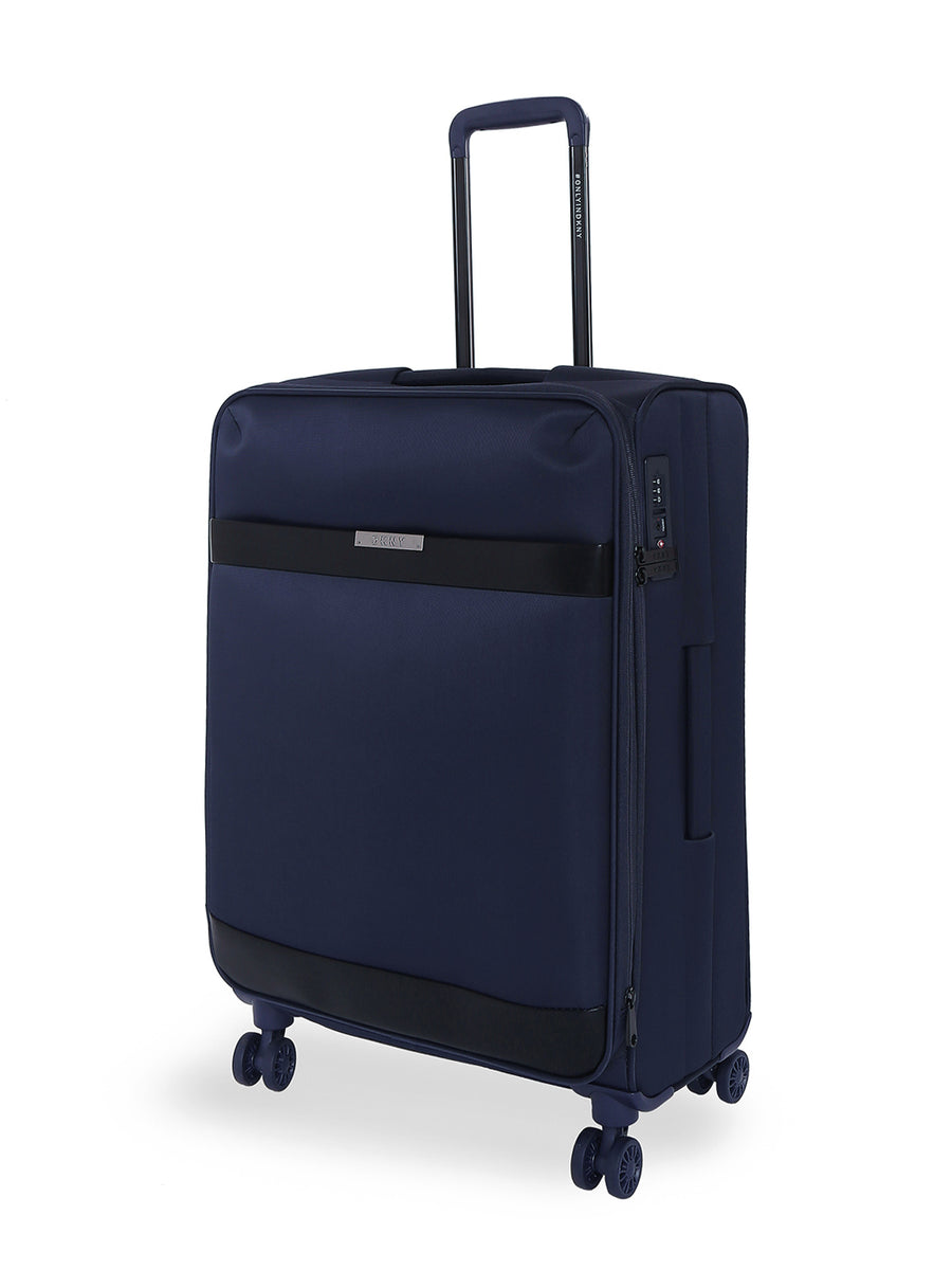 DKNY Mens Ace Soft Large Navy Luggage Trolley