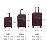 DKNY GLOBE TROTTER Range Cordavan Color Soft Large Luggage
