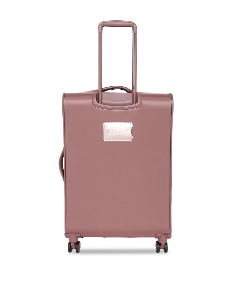 DKNY QUILTED SOFT Range Rose Gold Color Soft Luggage