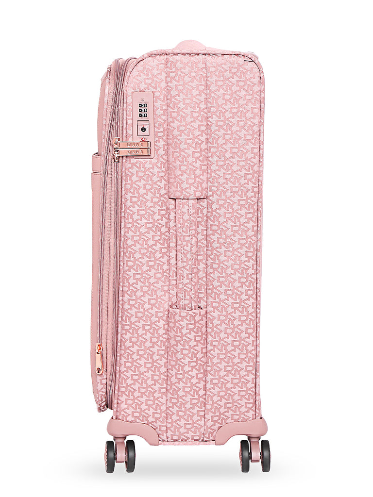DKNY Signature Softs Soft Large Dark Rose Luggage Trolley