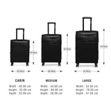 DKNY TRADEMARK Range Black Color Soft Large Luggage