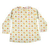 CASA DE NEENEE Elephant Cotton Peter pan collar  Pyjama Set, 6-8 Yrs