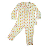 CASA DE NEENEE Elephant Cotton Peter pan collar  Pyjama Set, 8-10 Yrs