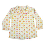 CASA DE NEENEE Elephant Cotton Peter pan collar  Pyjama Set, 8-10 Yrs