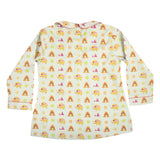 CASA DE NEENEE Elephant Cotton Peter pan collar  Pyjama Set, 8-10 Yrs