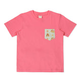 CASA DE NEENEE Elephant Dark Pink round neck half sleeves shorts set, 6-8 Yrs