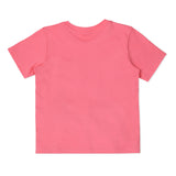 CASA DE NEENEE Elephant Dark Pink round neck half sleeves shorts set, 6-8 Yrs