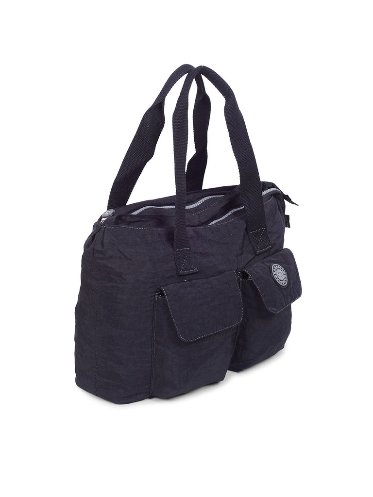 BAHAMA Crinkle Soft Black Handbag