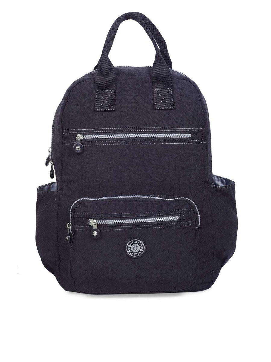 BAHAMA Crinkle Soft Black Backpack