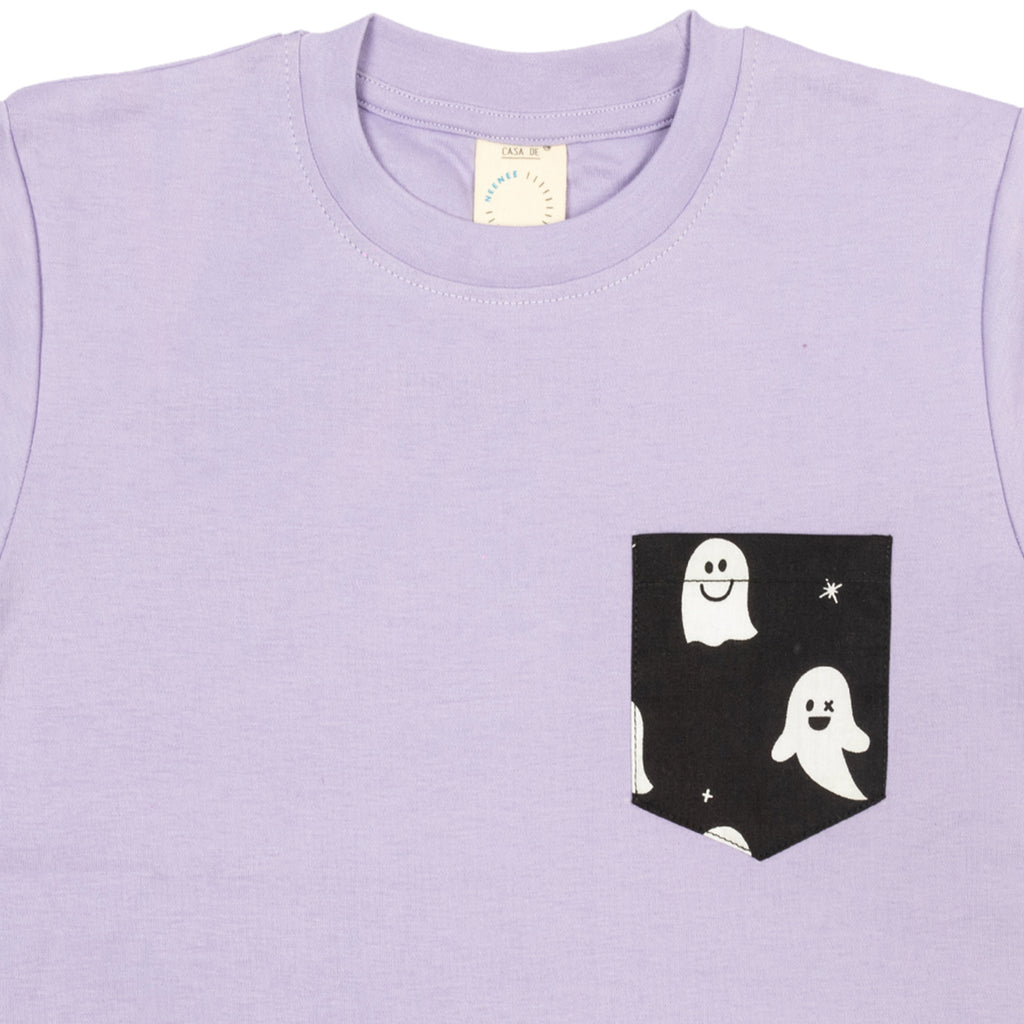CASA DE NEENEE Ghost Lilac Round Neck Pyjama Set, 2-3 Yrs