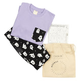 CASA DE NEENEE Ghost Lilac Round Neck Pyjama Set, 2-3 Yrs