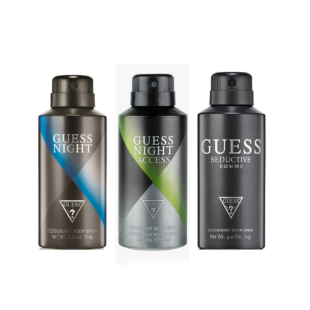 Guess Night + Nightacess + Seductivehomme Deo Combo Set - Pack of 3