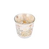 Yankee Candle Gold And Pearl Crackle Votive Holder