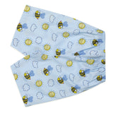 CASA DE NEENEE Honeybee Navy Blue round neck half sleeves shorts set, 6-8 Yrs