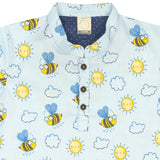 CASA DE NEENEE Honeybee Cotton Manderine Pyjama Set, 8-10 Yrs