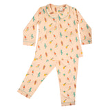 CASA DE NEENEE Icecream Cotton Peter pan collar  Pyjama Set, 8-10 Yrs