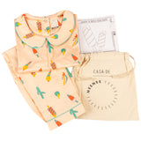 CASA DE NEENEE Icecream Cotton Peter pan collar  Pyjama Set, 8-10 Yrs