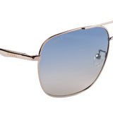 Equal Aviator Sunglasses with Blue Lens for Unisex
