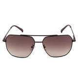 Equal Square Sunglasses with Green Gradient Lens for Unisex