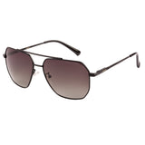 Equal Square Sunglasses with Green Gradient Lens for Unisex