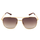 Equal Aviator Sunglasses with Green Lens for Unisex
