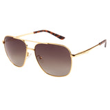 Equal Aviator Sunglasses with Green Lens for Unisex