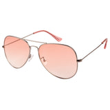 Equal Aviator Sunglasses with Pink Lens for Unisex