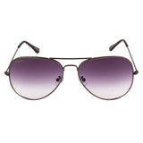 Equal Aviator Sunglasses with Purple Lens for Unisex