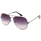 Equal Aviator Sunglasses with Purple Lens for Unisex