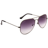 Equal Aviator Sunglasses with Purple Lens for Unisex