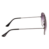 Equal Aviator Sunglasses with Purple Lens for Unisex