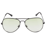 Equal Aviator Sunglasses with Green Gradient Lens for Unisex