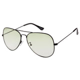 Equal Aviator Sunglasses with Green Gradient Lens for Unisex