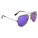 Equal Aviator Sunglasses with Blue Lens for Unisex