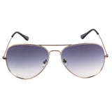 Equal Aviator Sunglasses with Navi Green Lens for Unisex