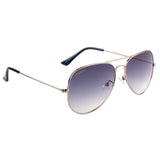 Equal Aviator Sunglasses with Navi Green Lens for Unisex