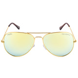 Equal Aviator Sunglasses with Blue And Yellow Lens for Unisex
