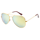 Equal Aviator Sunglasses with Blue And Yellow Lens for Unisex
