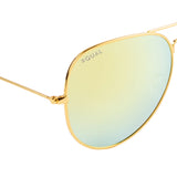Equal Aviator Sunglasses with Blue And Yellow Lens for Unisex