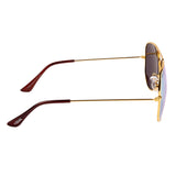 Equal Aviator Sunglasses with Blue And Yellow Lens for Unisex