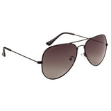 Equal Aviator Sunglasses with Green Lens for Unisex