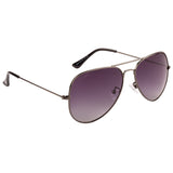 Equal Aviator Sunglasses with Purple Lens for Unisex