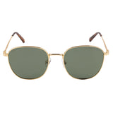 Equal Square Sunglasses with Green Lens for Unisex