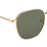 Equal Square Sunglasses with Green Lens for Unisex