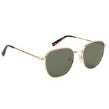 Equal Square Sunglasses with Green Lens for Unisex